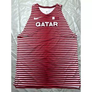 Nike Size XXL Men Pro Elite Qatar Track & Field Running Singlet CI8115-611  New